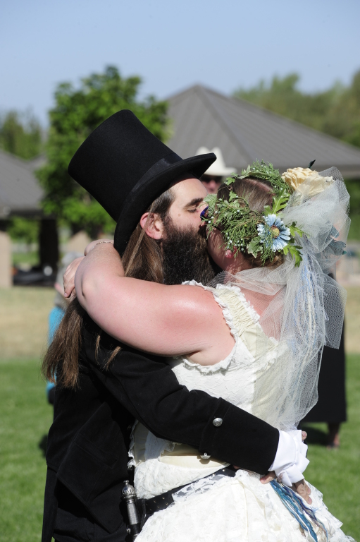 [Kelly and Trevor in the ceremony]